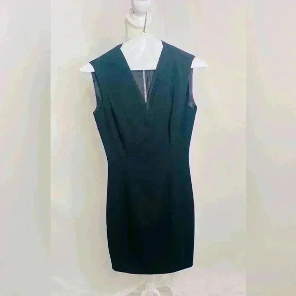 *NWOT* Ted Baker Saloted Dress in Black Wool blend sheath dress size 0. - Picture 12 of 12